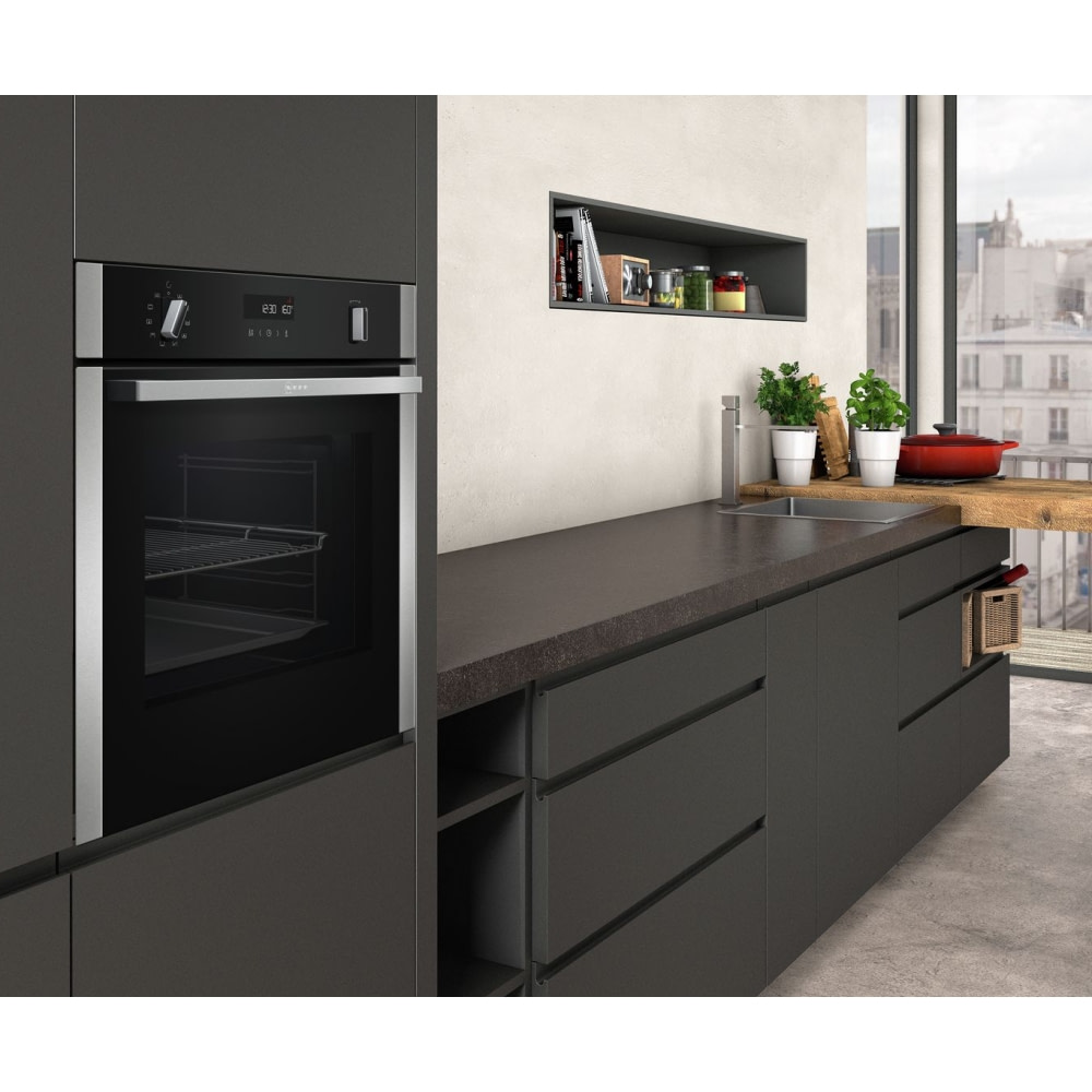 Neff B2ACH7HN0 N50 CircoTherm Pyrolytic Single Oven STAINLESS STEEL
