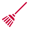 Sweeping brush icon