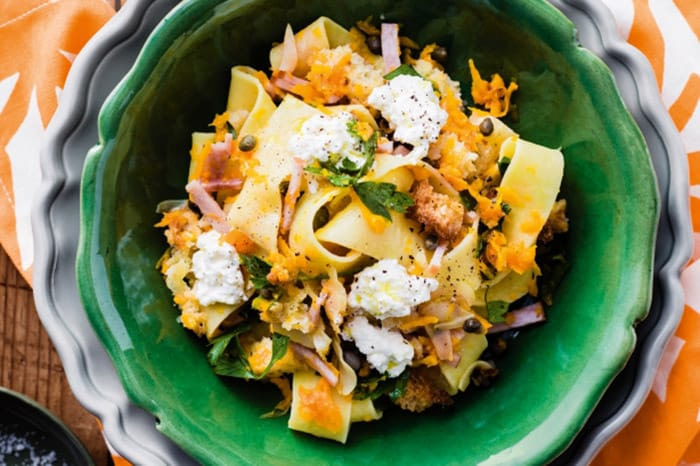 Appliance City - Recipes - Pappardelle with pumpkin and bacon