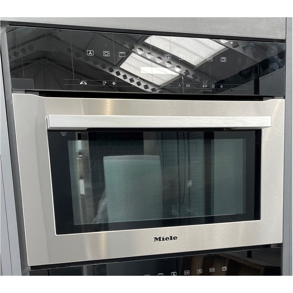 Miele H7140BM EX DISPLAY 45cm Compact Combi Microwave For Tall