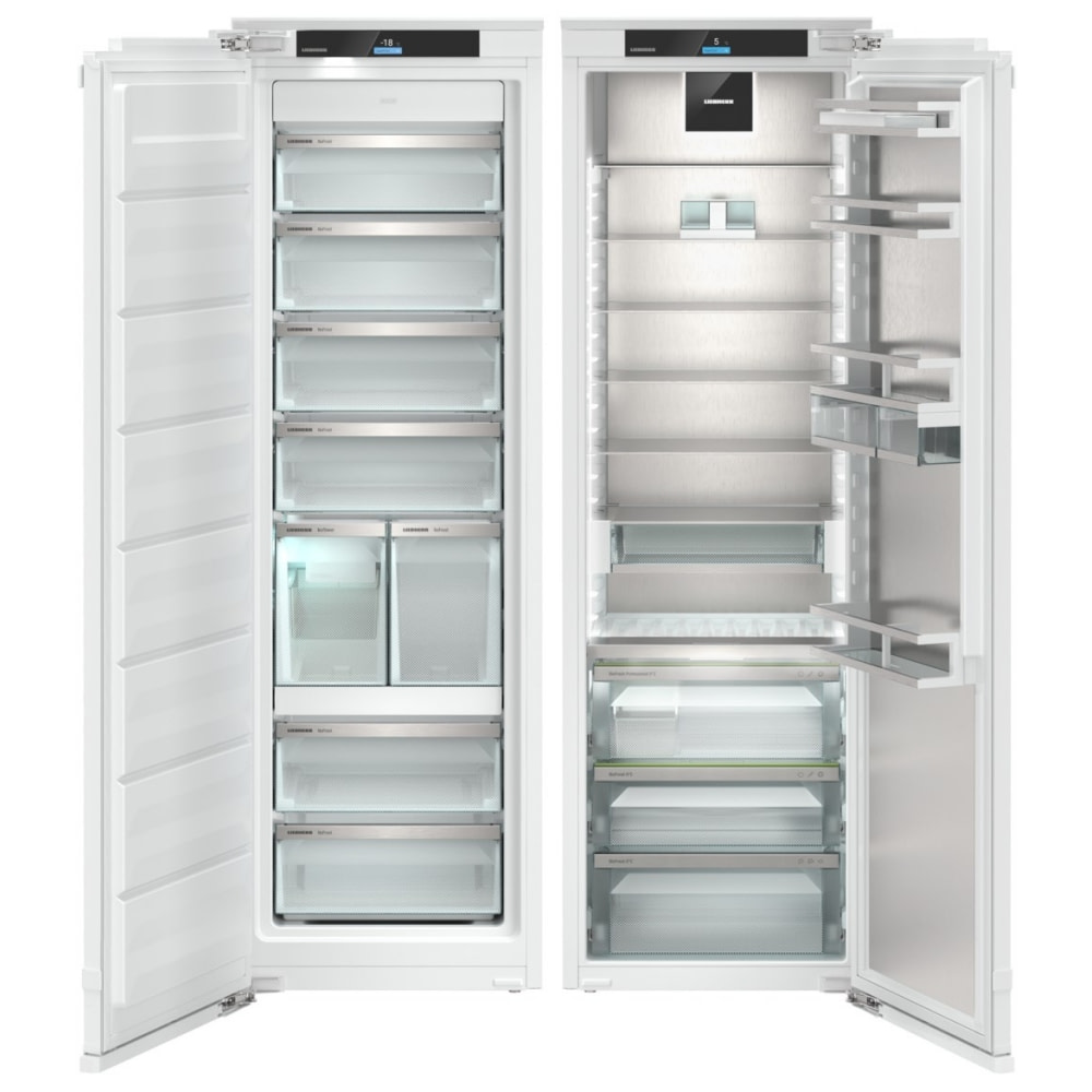 integrated fridge and freezer side by side