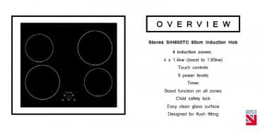 Stoves SIH600TC 60cm Induction Hob Overview | Buy at Appliance City