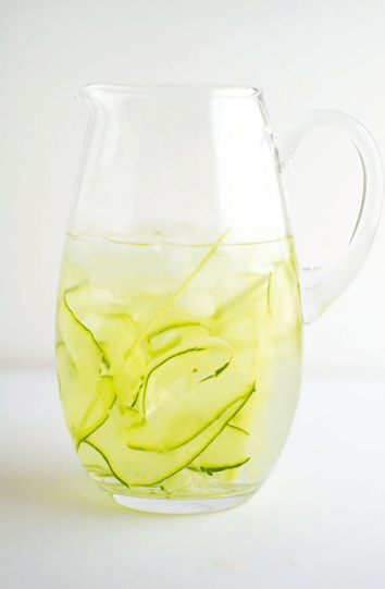 Cucumber lemongrass water