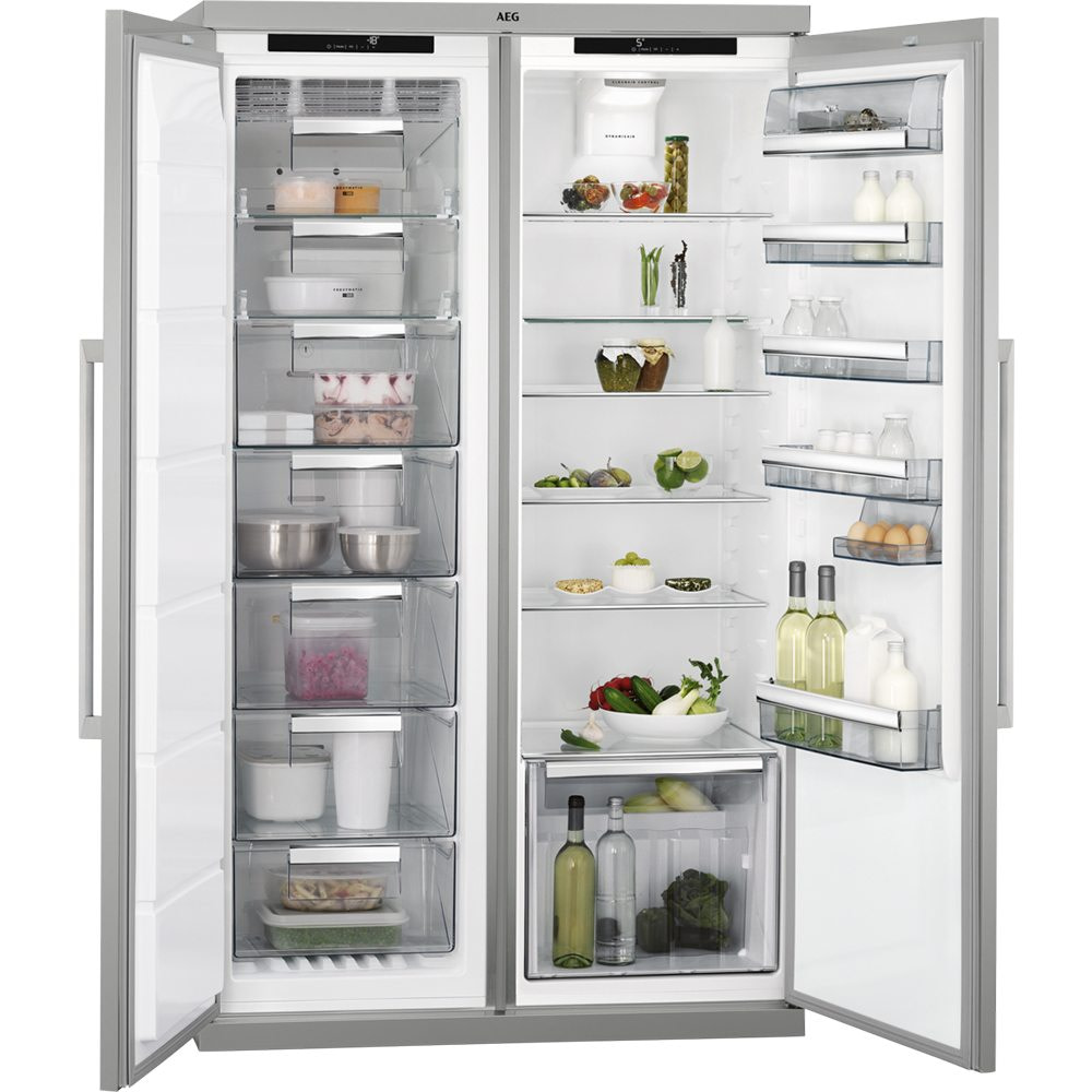AEG RXE75411NM 109cm Side By Side Fridge Freezer Appliance City