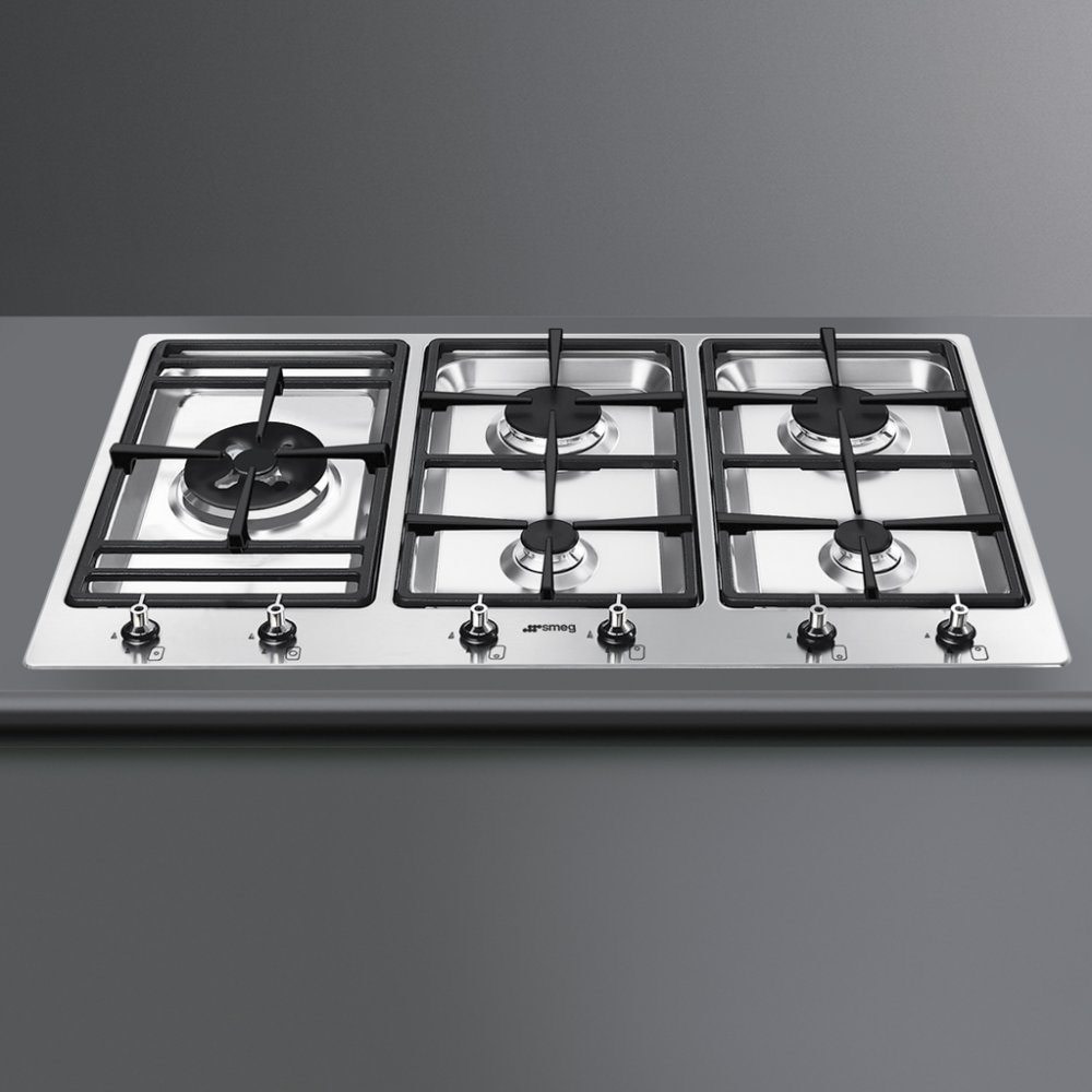 Smeg PS9064 90cm Classic Ultra Low Profile 5 Burner Gas Hob