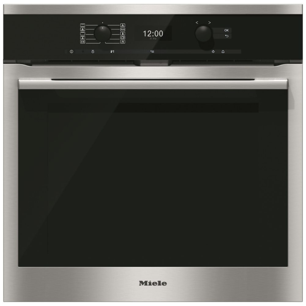 Miele H6360BPCLST Built In Pyrolytic Single Oven with Moisture Plus – STAINLESS STEEL