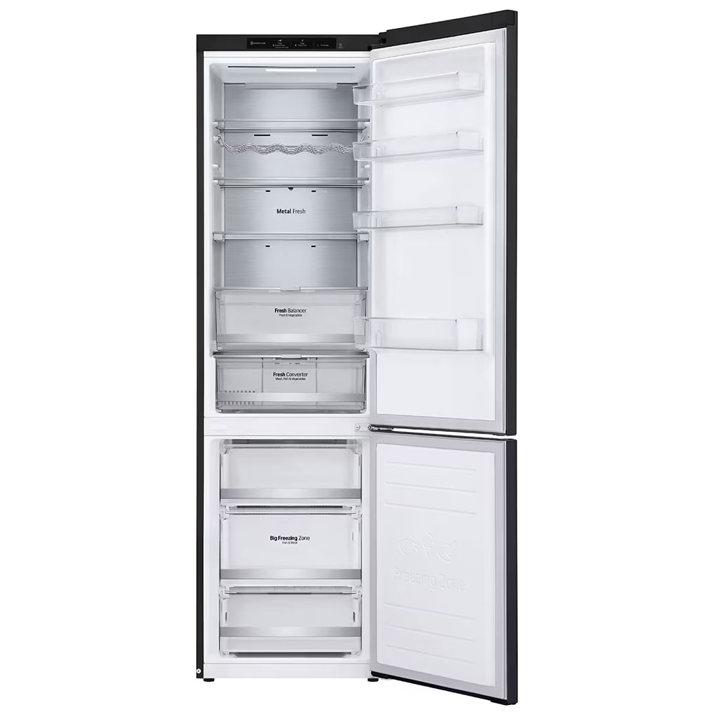 LG GBB72MCVBN 60cm Frost Free Fridge Freezer BLACK STEEL Appliance City