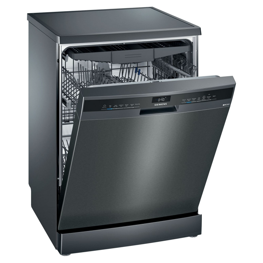 Siemens SN23EC14CG IQ300 60cm Freestanding Dishwasher BLACK STEEL