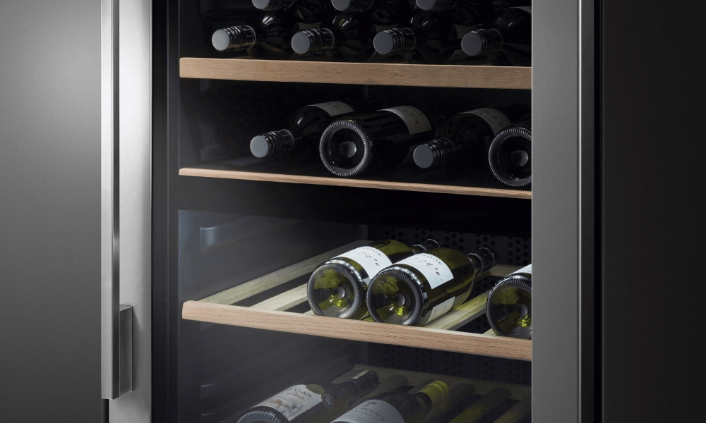 Close up of Fisher and Paykel wine cooler