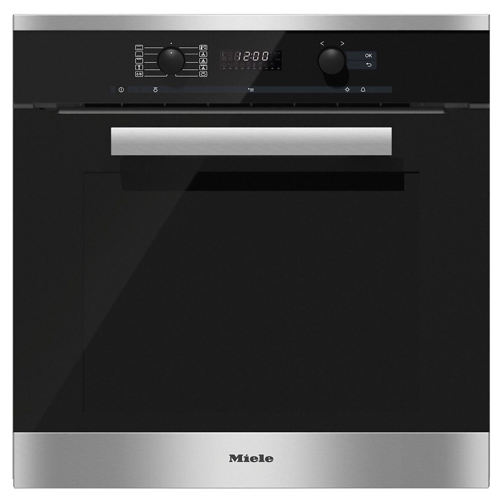 Miele H6260BCLST PureLine Built In Single Oven - STAINLESS STEEL ...