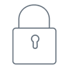 QETTLE safety icon of a locked padlock