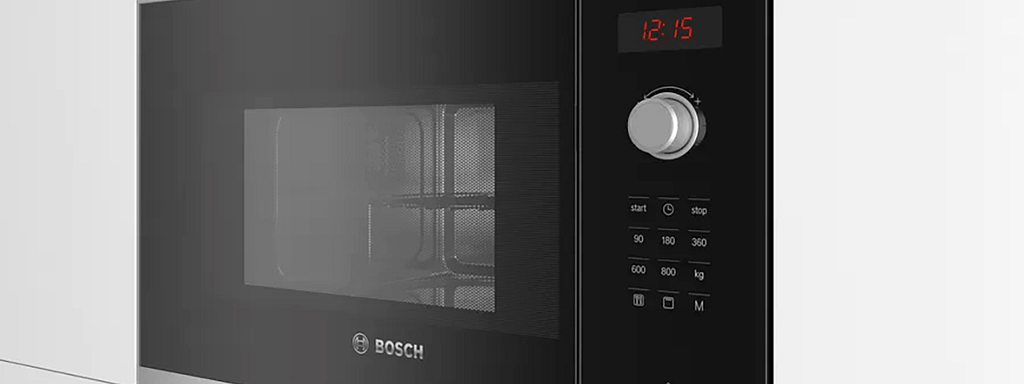 Bosch BEL523MS0B Series 4 Built In Microwave & Grill For Wall Unit – STAINLESS STEEL