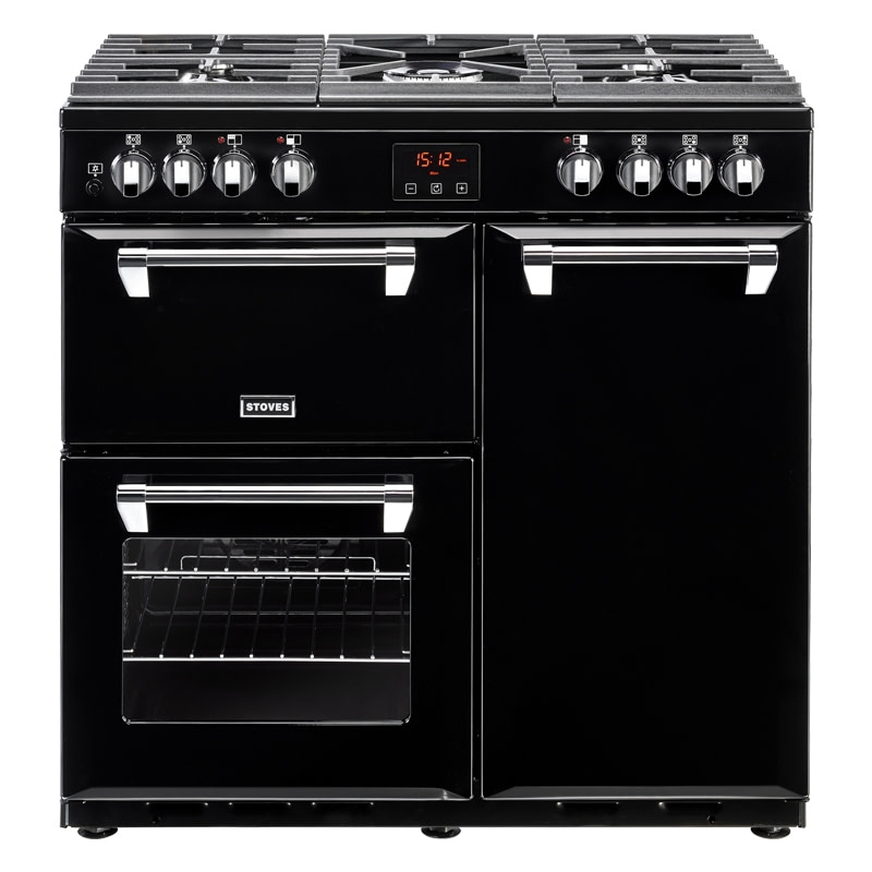 stoves belmont 900dft 90cm dual fuel range cooker