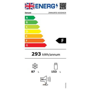 Zanussi ZNNN18FS5 178cm Integrated 50/50 Frost Free Fridge Freezer
