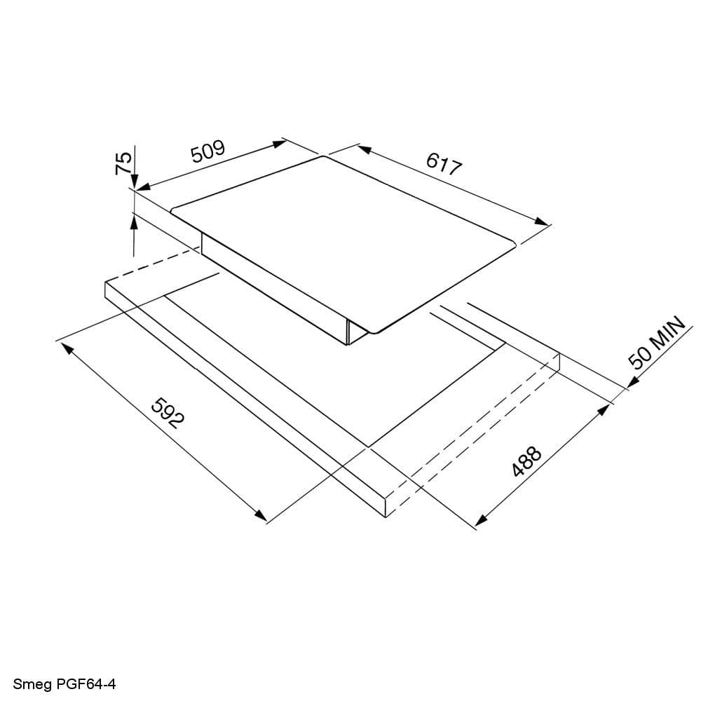 Smeg-pgf64-4-dimensions
