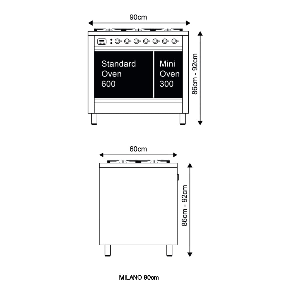 Ilve-milano-pd096ne3-4