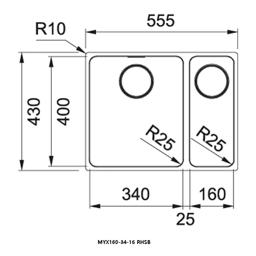 Franke-myx160-34-16-rhsb-2