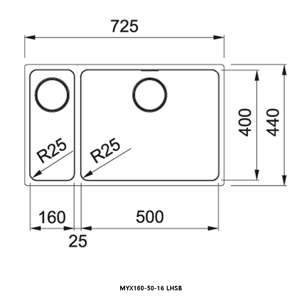 Franke-myx160-50-16-lhsb-2