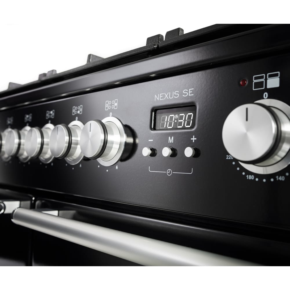 NEXSE110DFCBC.rangemaster Close up image of Rangemaster range cooker dials
