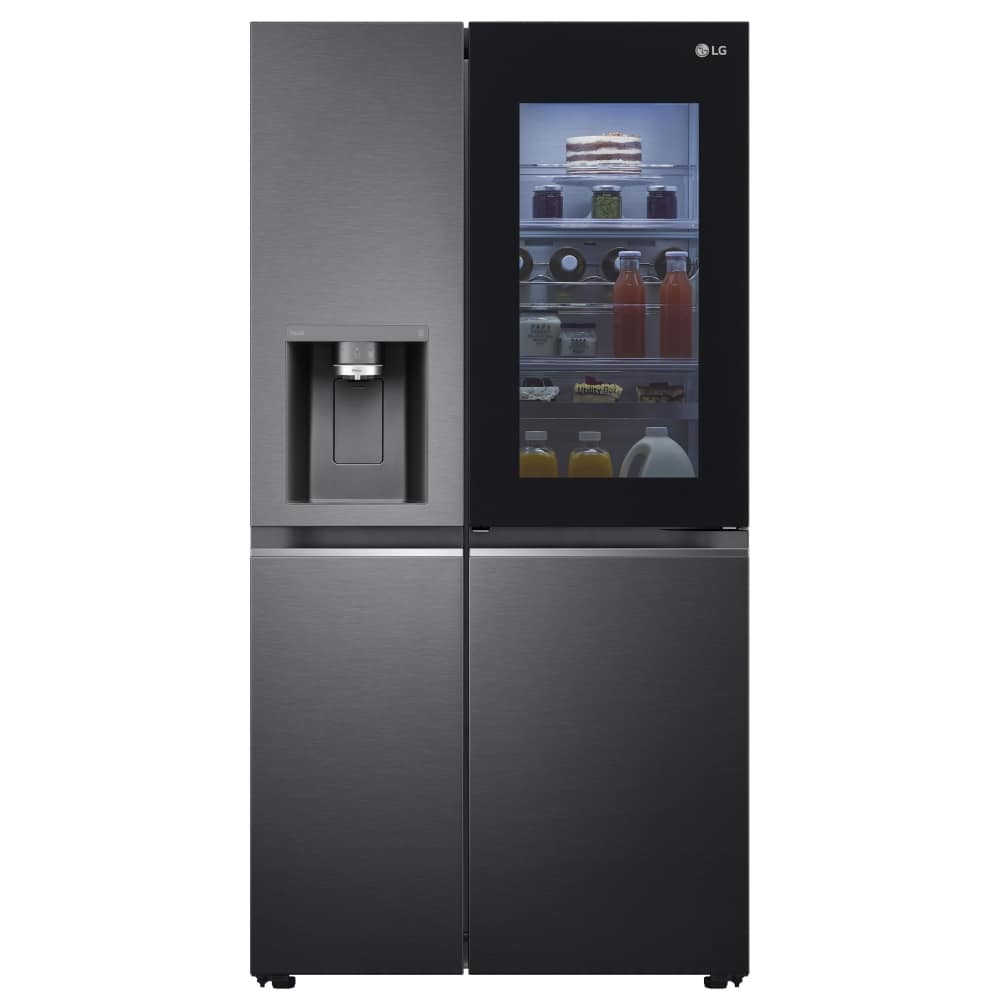LG-gsxv90mcae-2 LG GSXV90MCAE Door In Door Instaview American Fridge Freezer – BLACK STEEL