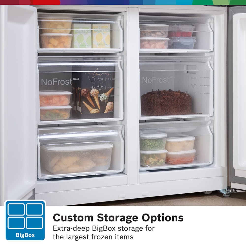 Bosch Carousels-05 Bosch KFN96VPEAG French Style 4 Door Fridge Freezer – SILVER