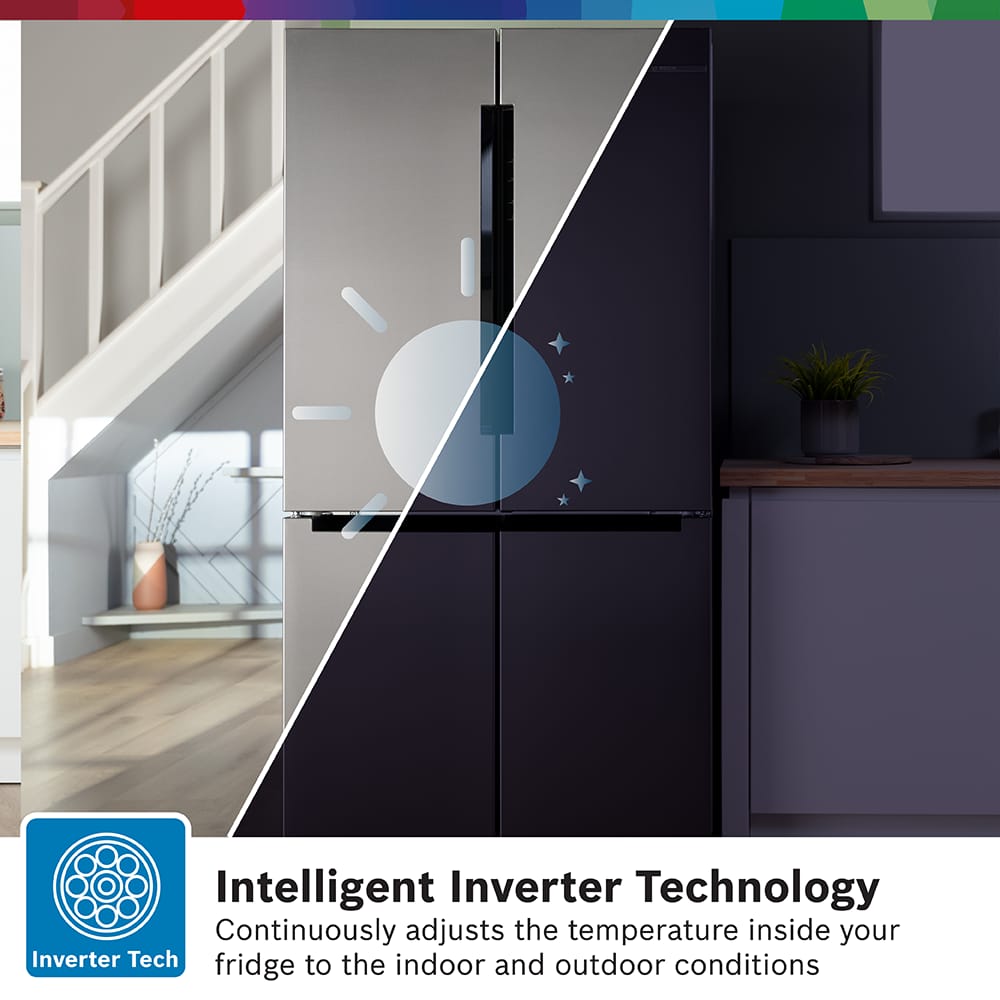 Bosch Carousels-15 Bosch KFN96VPEAG French Style 4 Door Fridge Freezer – SILVER