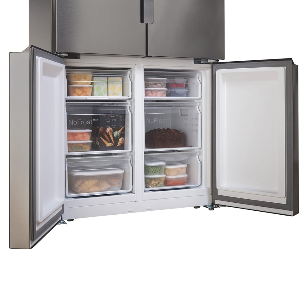 Bosch KFN96VPEAG Open Freezer Bosch KFN96VPEAG French Style 4 Door Fridge Freezer – SILVER