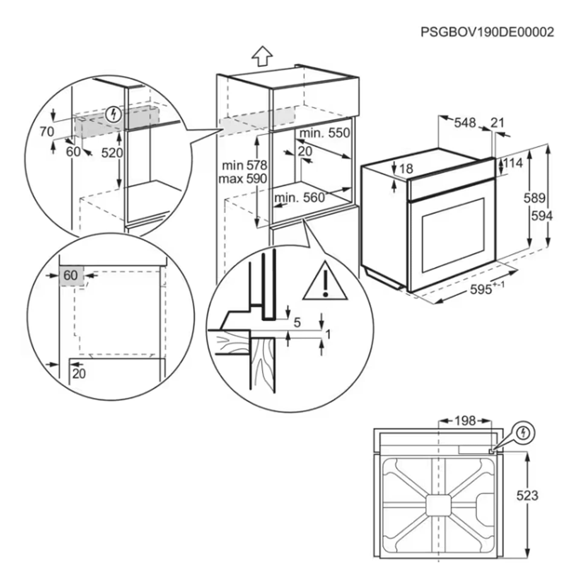 AEG BPX53506EB Dimensions 2 2000x2000
