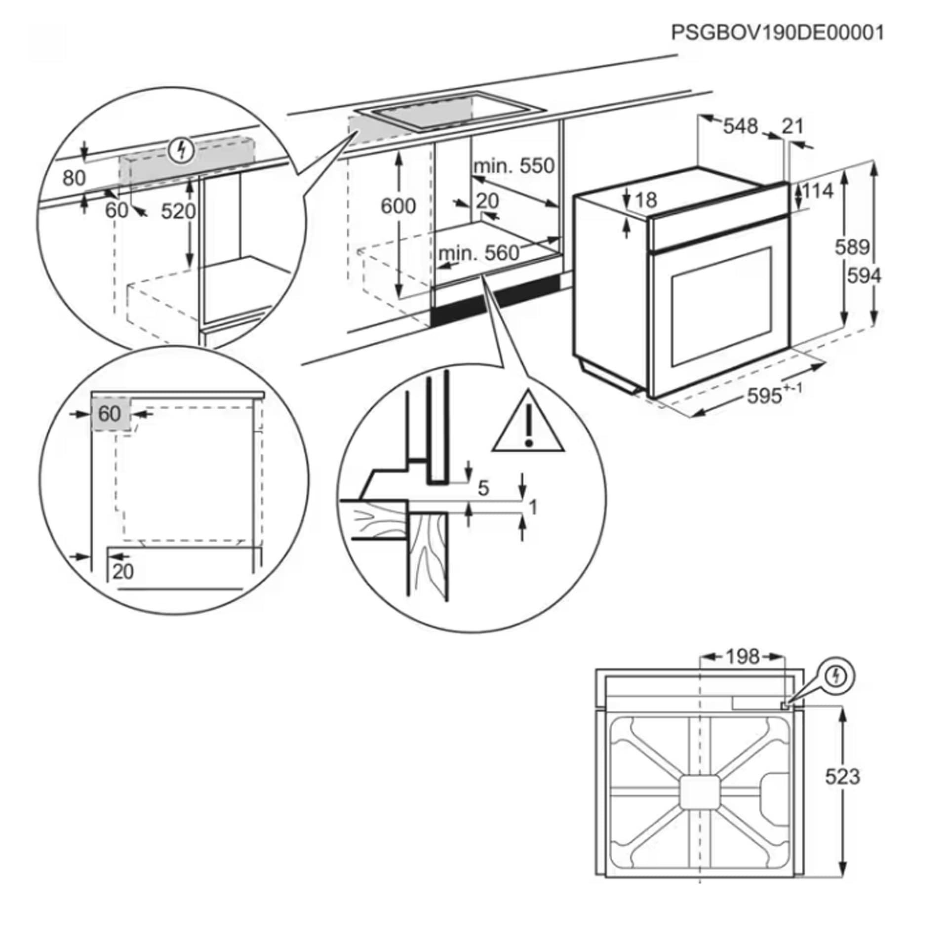 AEG BPX535A61M Dimensions 1 2000x2000