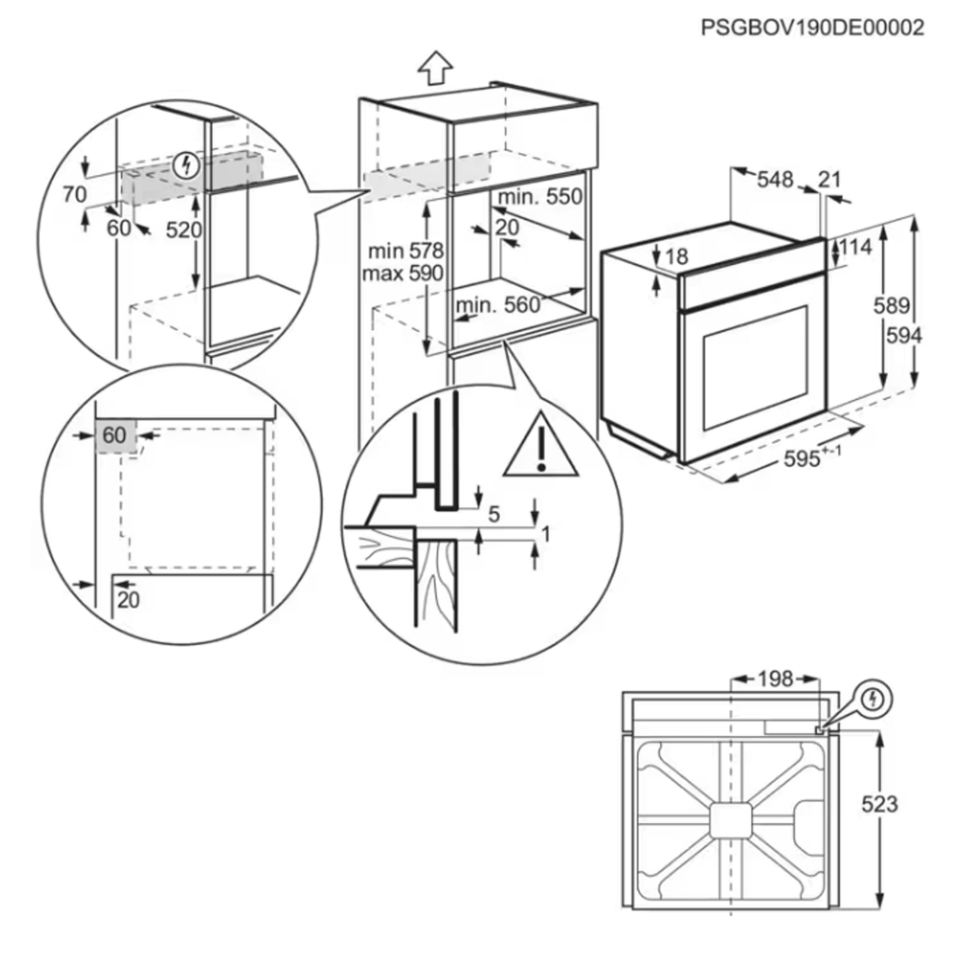 AEG BPX535A61M Dimensions 2 2000x2000
