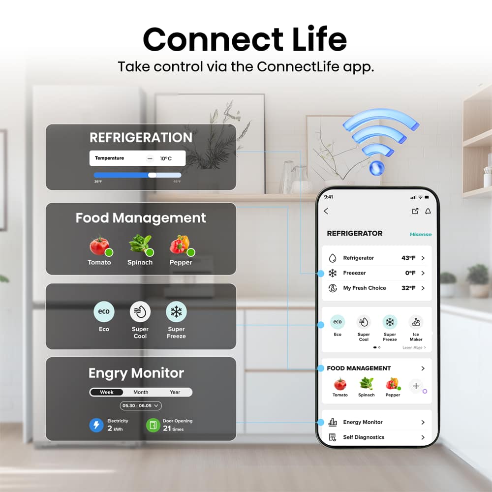 17 RB5P410SACCUK Fridge Freezer ConnectLife 2 1000x1000