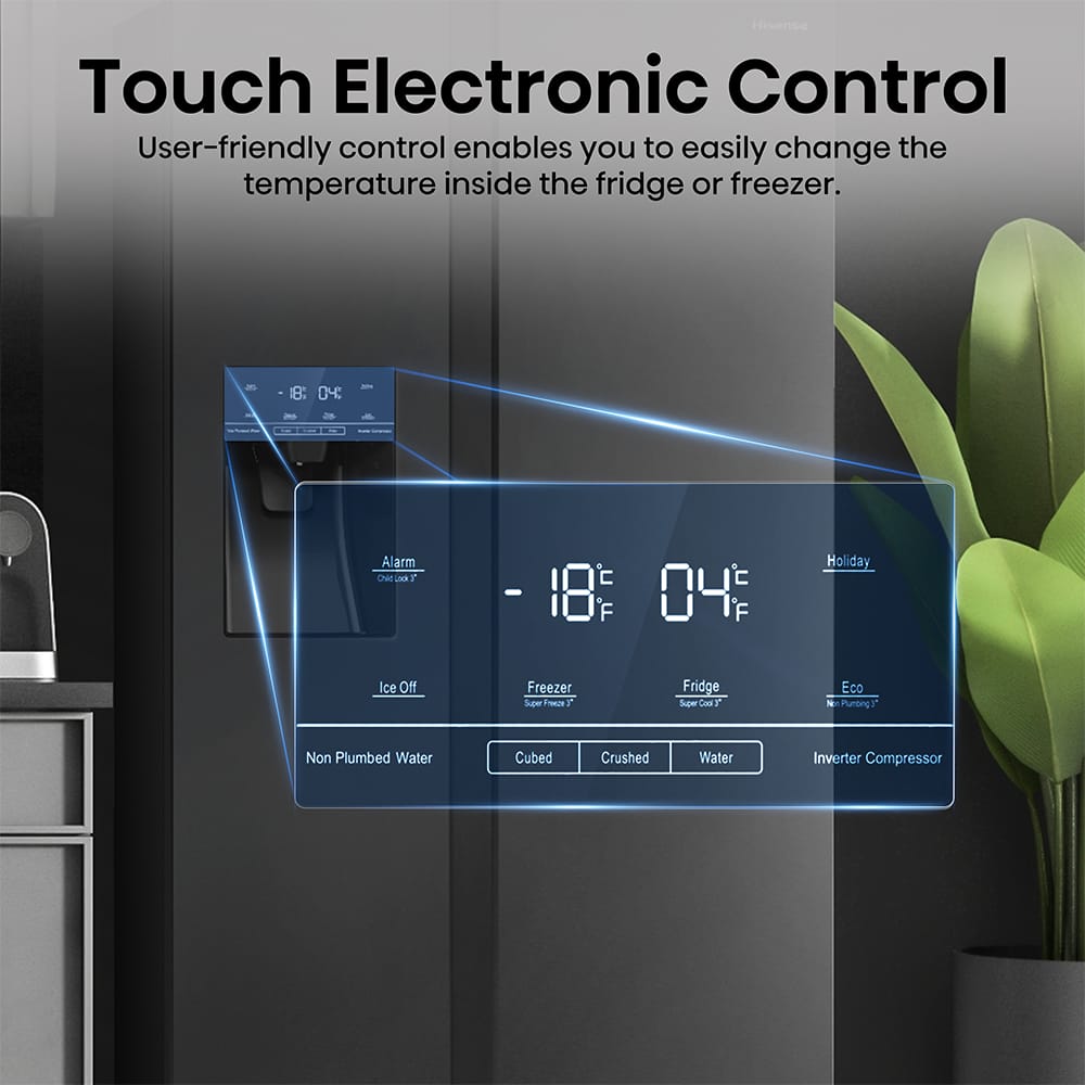 6 RS5P535NTFDUK Fridge Freezer Electronic Touch Controls