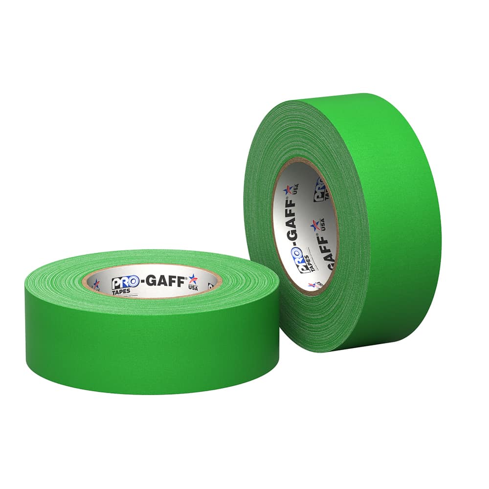 Pro Gaff Chroma Green Gaffer Tape Pro Gaff Chroma Green gaffer tape roll for green screen and chroma key applications