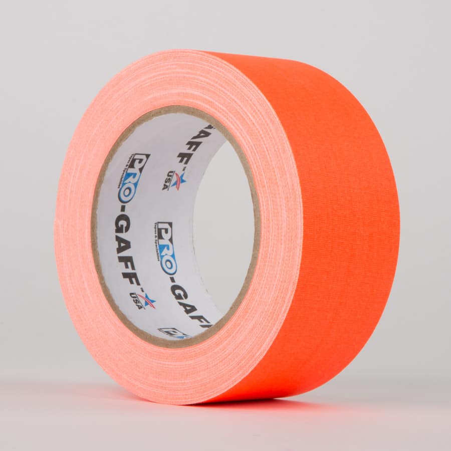 ORANGE - ProTapes Pro Gaff Fluorescent Gaffer Tape ORANGE - ProTapes Pro Gaff Fluorescent Gaffer Tape