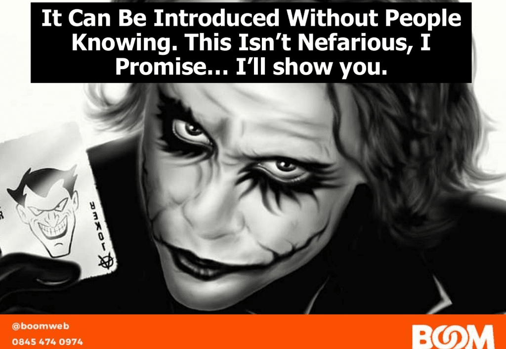 Joker drink presentation