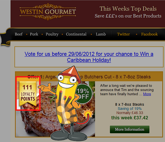 Westin Gourmet rewards customers with loyalty points