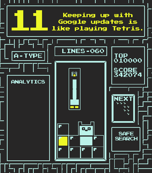 30 Reasons Digital Marketing is Like Old School Nintendo 5 Keeping up with Google updates is like playing Tetris