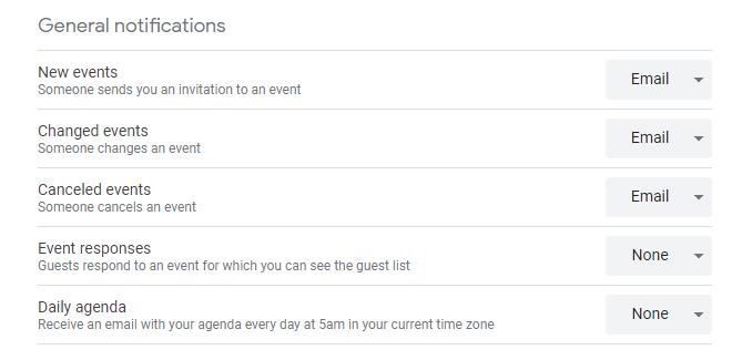 How to Create Resources in Google Calendar: A Handy Guide 11 General notifications in google calendar