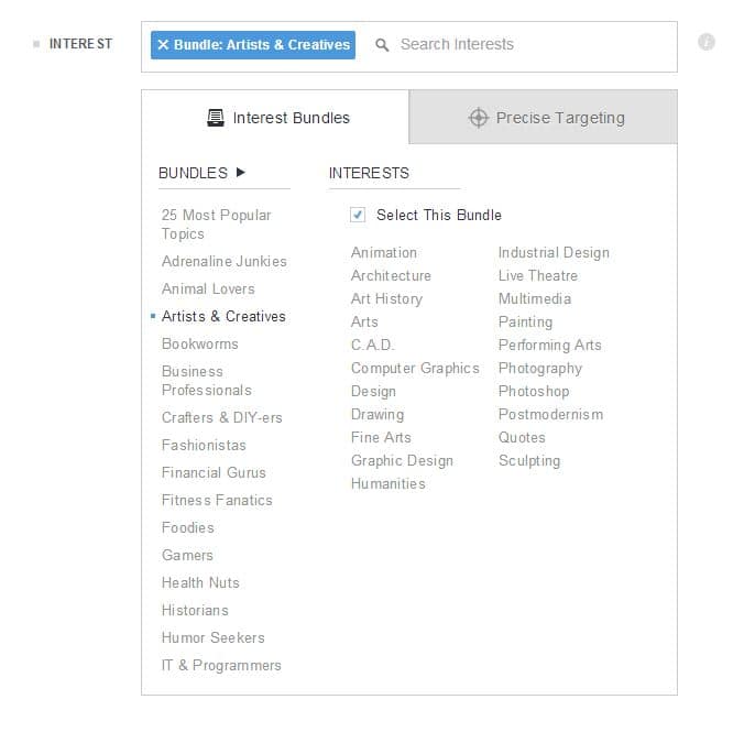 StumbleUpon Interests