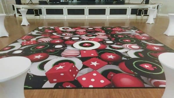 Custom Printed Floor for Event Lighting Services