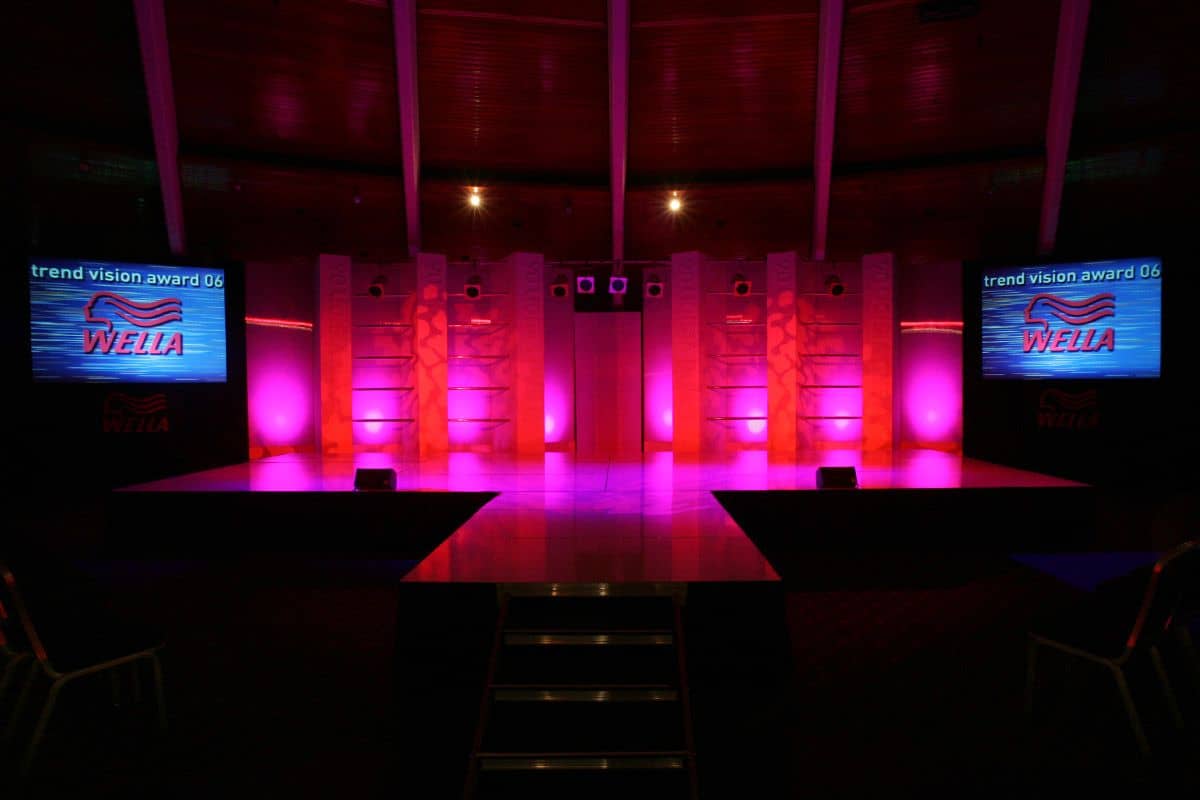StudioTak™ High Gloss Black Stage Floor for Wella Awards Event
