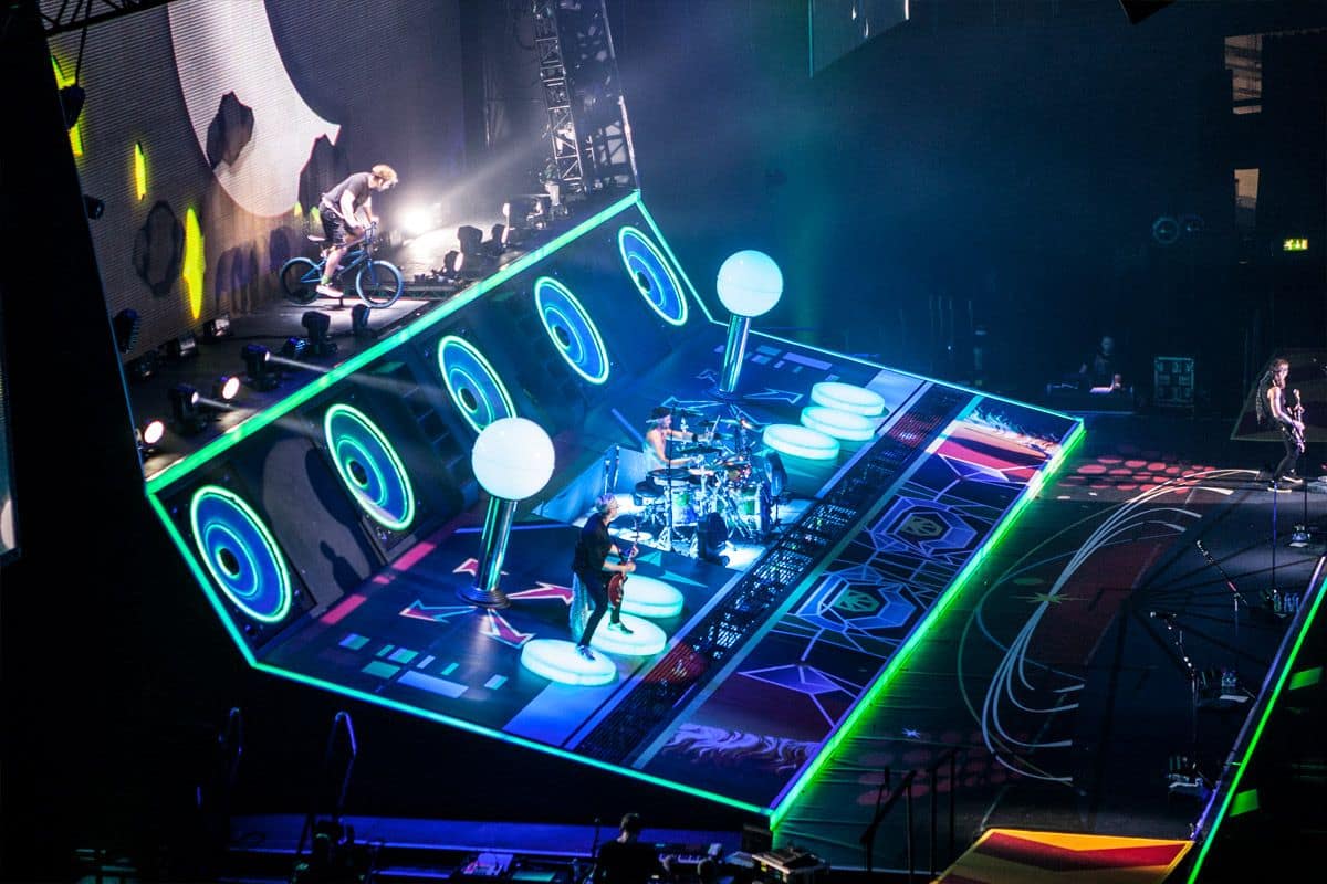 Custom Printed Floor for the McBusted Tour