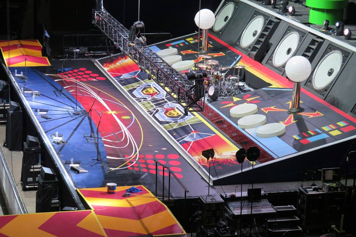 Custom Printed Floor for the McBusted Tour