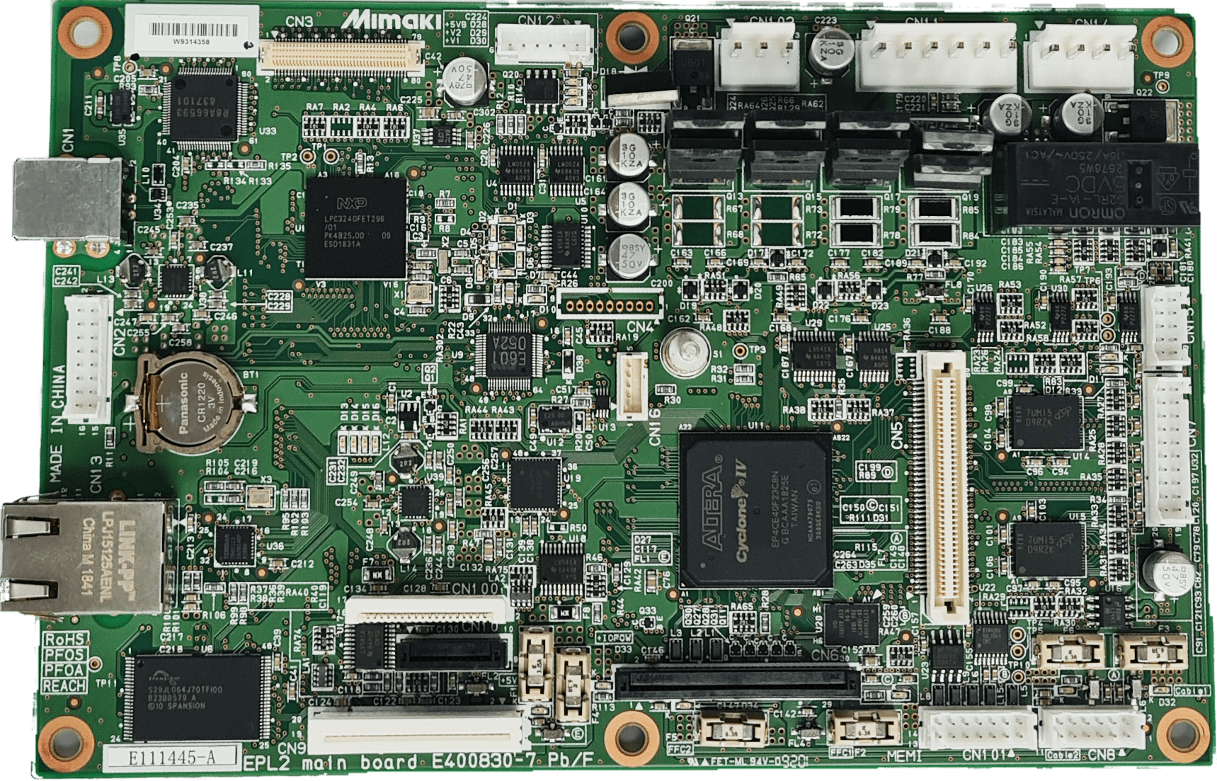 Mimaki EPL2 main PCB B_Compl Assy MP-E111445 Mimaki EPL2 main PCB B_Compl Assy MP-E111445