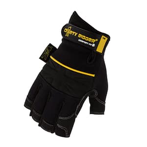 Dirty Rigger Comfort Fit™ Fingerless Rigger Glove (Back)