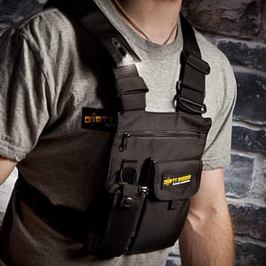 Holster Vest Rig Bag Pocket Conceal Chest Harness Chest Front Pack Pouch Gun UK 