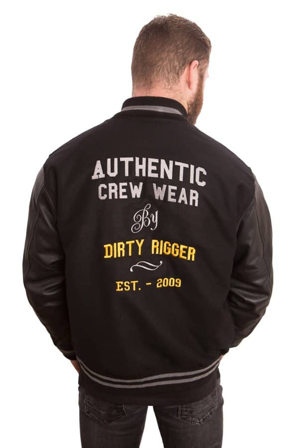Dirty Rigger Varsity Jacket (Back)