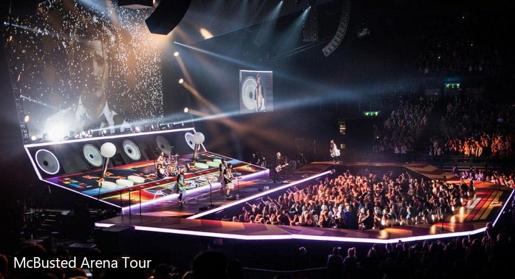 Custom Printed Floor by Le Mark for McBusted Tour
