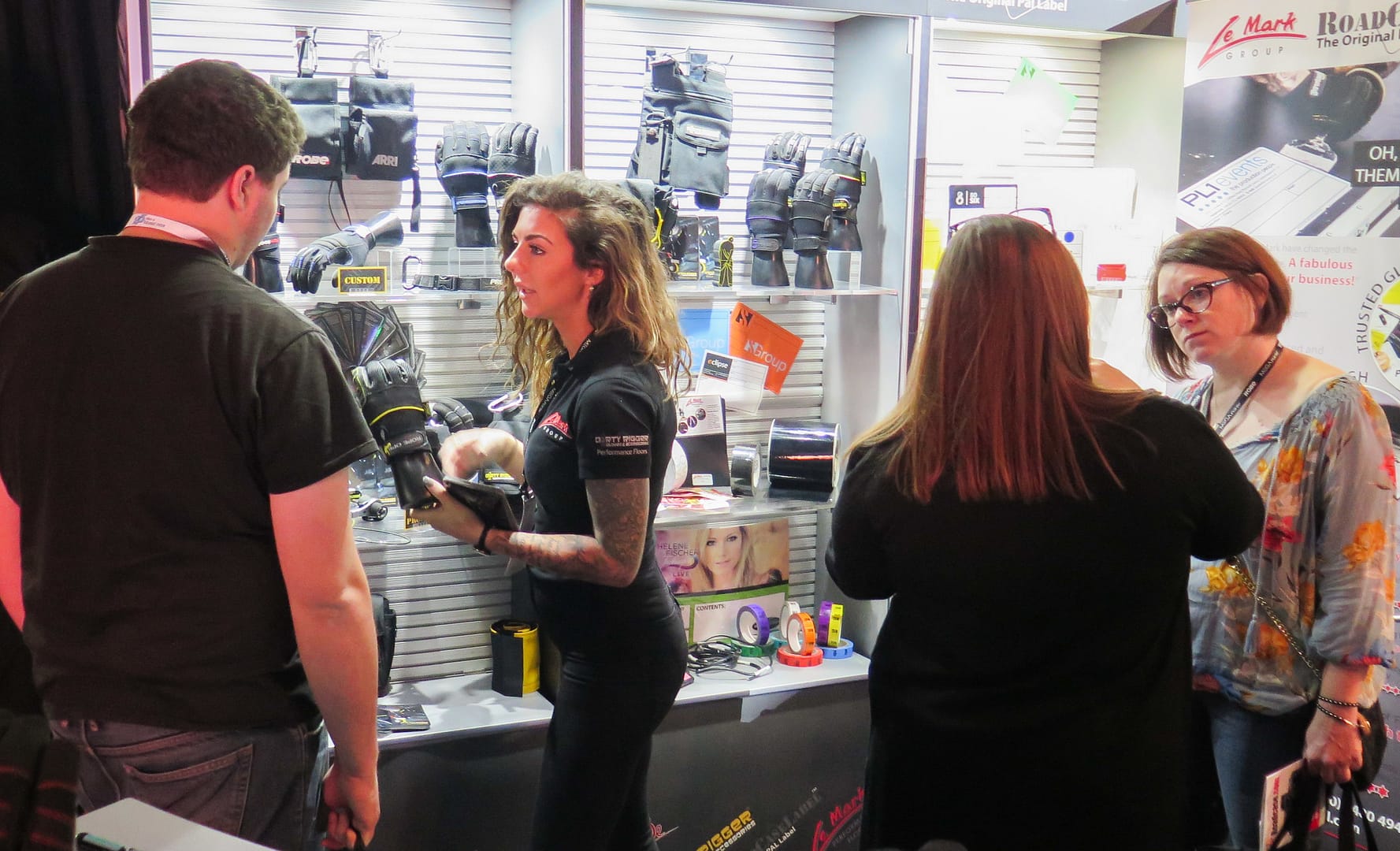 Jess was on hand to demo the Dirty Rigger Gloves & Accessories
