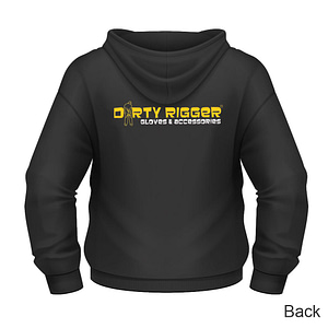 Dirty Rigger pullover hoodie (back view)